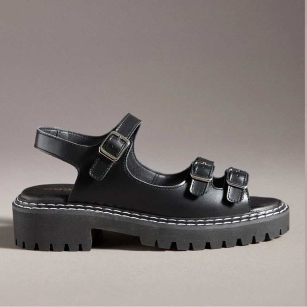 Anthropologie Pilcro Buckle Stompy Sandal- NWT